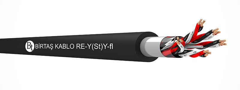 RE-Y(St)Y-fl    70°C  /  300 V Cu-PVC-OSCR-PVC